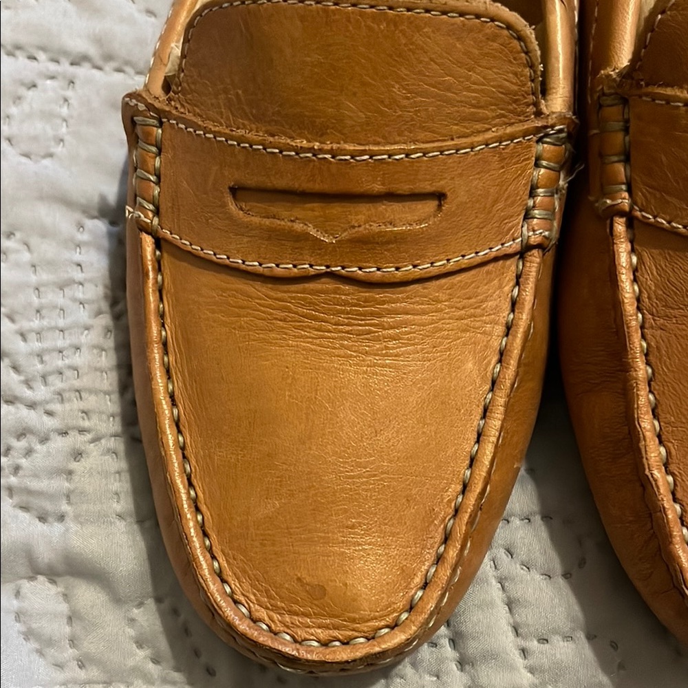 Mercanti Fiorentini Brown Penny Loafers Timeless Flats - Picture 5 of 9